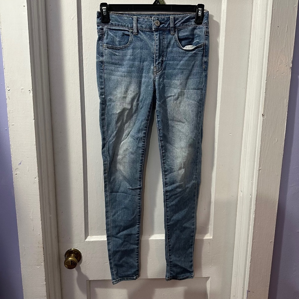 American Eagle Jeans Hi-Rise Jegging Super Stretch Woman's Size 4R